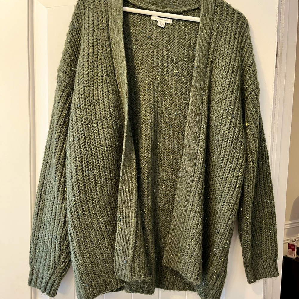 American Eagle green cardigan
